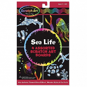 Набор для рисования Scratch art Морские обитатели (Melissa&Doug, 5918_md)